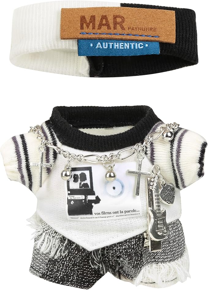 Doll Clothes for 17cm Dolls Fashion Accessories for Dress Up No Doll White