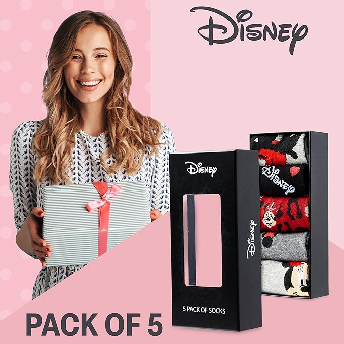 Disney Stitch Socks Gifts for Women Teens, US Size 4-9, Baby Yoda Pack of 5 Fuzzy Casual Crew Socks for Home Sleep Winter