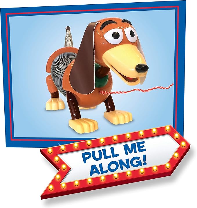 Disney•Pixar's Toy Story Slinky Dog Pull Toy, Walking Spring Toy for Boys and Girls, Kids Toys for Ages 18 Month by Just Play