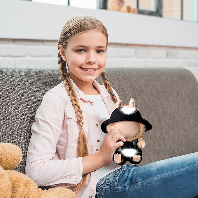 Clothes Fit for 17CM Doll, Fashion Doll Clothes Outfit Set Cute Theme Designer Toys Dress Accessories for Collector Fans Display (P Black Set)
