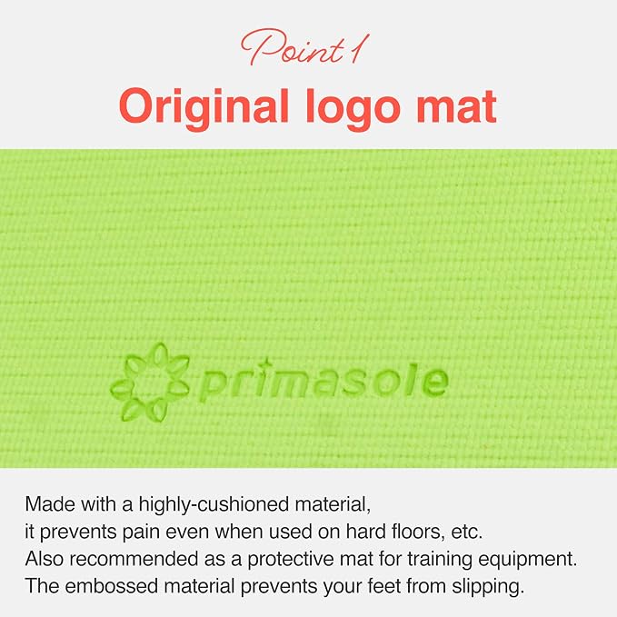Primasole Yoga Mat with Carry Strap for Yoga Pilates Fitness and Floor Workout at Home and Gym Non-slip 9 colors
