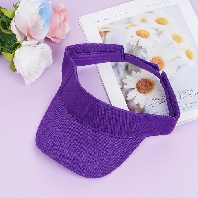 Topbuti Sports Sun Visor Hats for Women Men Adjustable Cotton Beach Baseball Tennis Golf Hat Caps UV Protection Visors