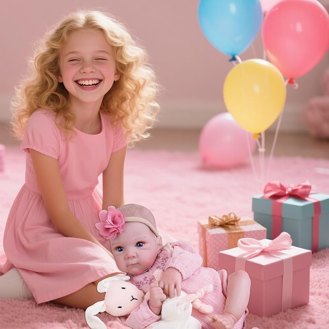 Milidool Reborn Baby Dolls - 20-inch Cute Soft Vinyl Realistic Baby Doll Real Life Baby Dolls with Complete Accessories Perfect for Cuddling, Playtime, and Gift Giving
