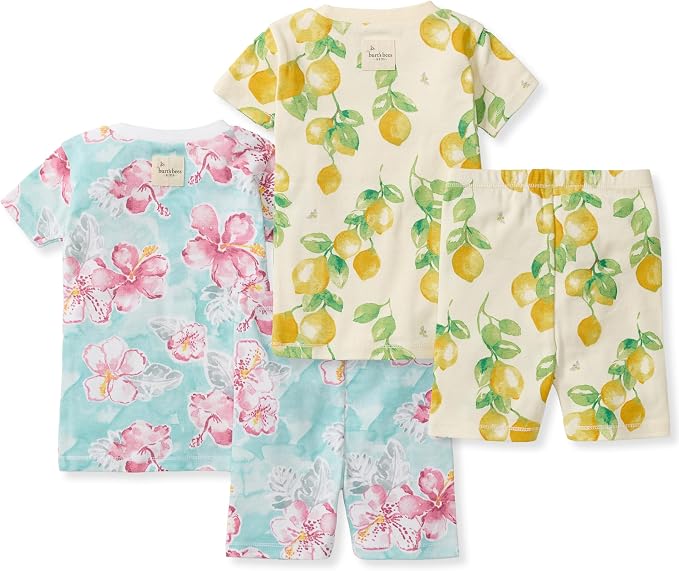 Burt's Bees Baby Unisex Pajamas, Short Sleeve Tee and Shorts 2-Piece PJ Set, 100% Organic Cotton