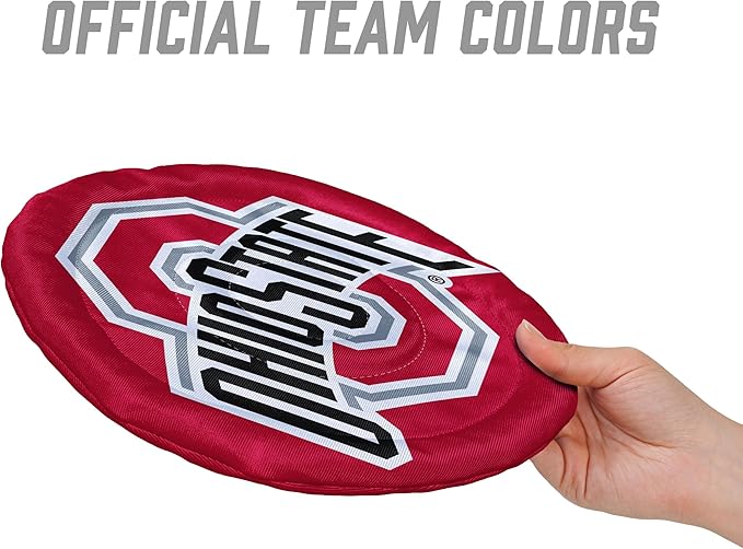 YouTheFan NCAA Ohio State Buckeyes Flimzee Bean-Bag Flying Disc
