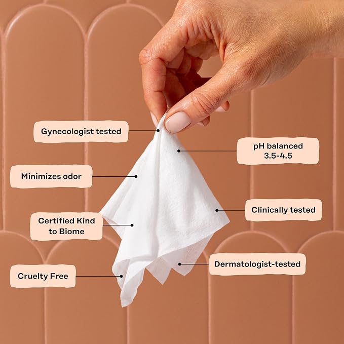 The Honey Pot Company - Feminine Hygiene Wipes - Normal - pH Balancing, Herbal Infused Plant-Based Feminine Care for Sensitive Skin - Cleansing Wipes for Women - 30ct