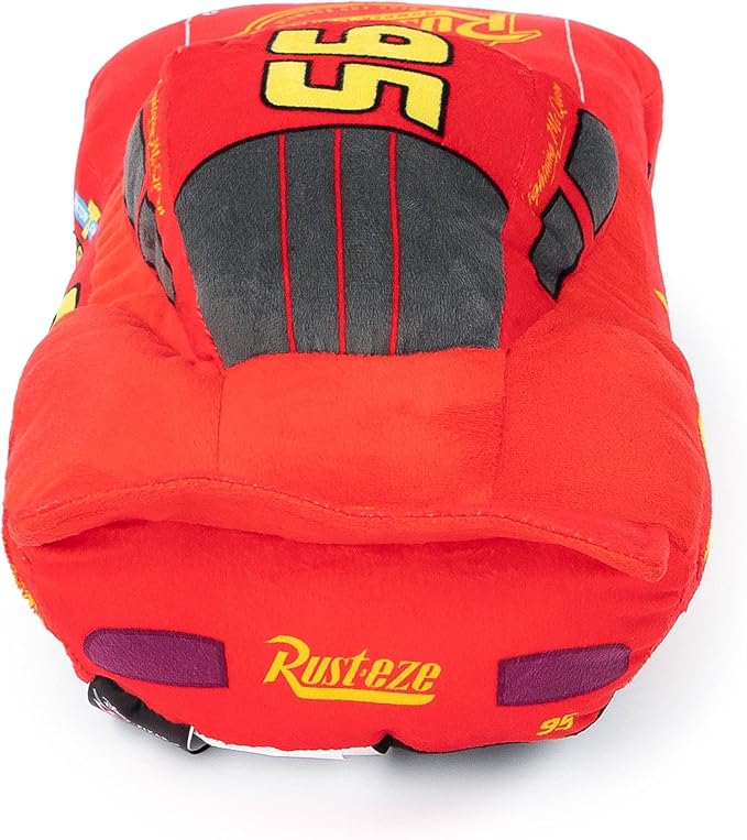 Disney Pixar Cars 3 Plush Stuffed Lightning Mcqueen Red Pillow Buddy - Kids Super Soft Polyester Microfiber, 17 inch (Official Disney Pixar Product)