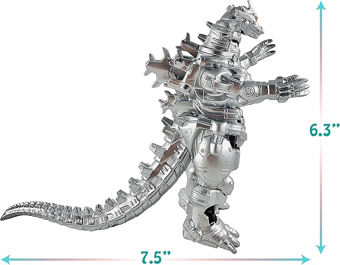TwCare Set of 2 Mecha Godzilla Earth MechaGodzilla Kiryu Toys, Kaiju Universe Action Figures King of The Monsters Movable Joints Movie Series Soft Vinyl, Travel Bag
