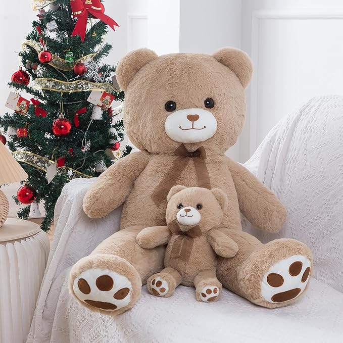 Brown Teddy Bear Stuffed Animal Small Teddy Bear with Heart Plush Toys Stuffed Animals for Her Cute Stuffed Animals Teddy Bears Stuffed Bear Plush 9 Inch Animal Plushies Halloween