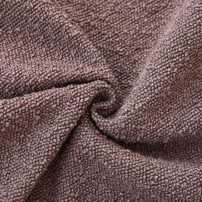 Foindtower Pack of 2 Textured Boucle Throw Pillow Covers Accent Solid Decorative Lumbar Pillow Cases Cozy Soft Couch Cushion Case for Chair Sofa Bedroom Living Room Home Decor 12x20 Inch Dark Purple