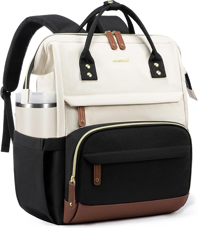 LOVEVOOK Laptop Backpack for Women, 17 Inch Work Business Backpacks Purse With Large Capacity, Waterproof Nurse Bag College Bookbag for School, Waterproof Casual Daypack for Travel