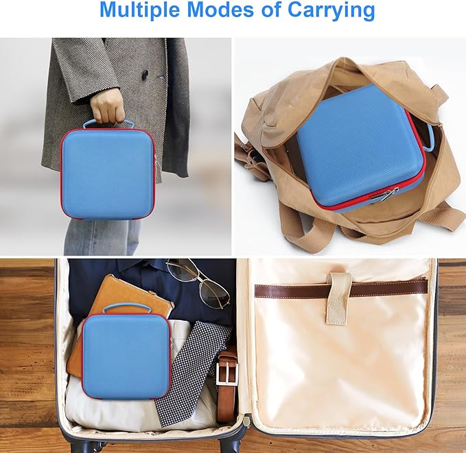 Canboc Carrying Case for Little Tikes Story Dream Machine Books Starter Set, Kids Toys Storage Box for Little Tikes for Storybook, Audio Play, Character, Blue (Case Only)