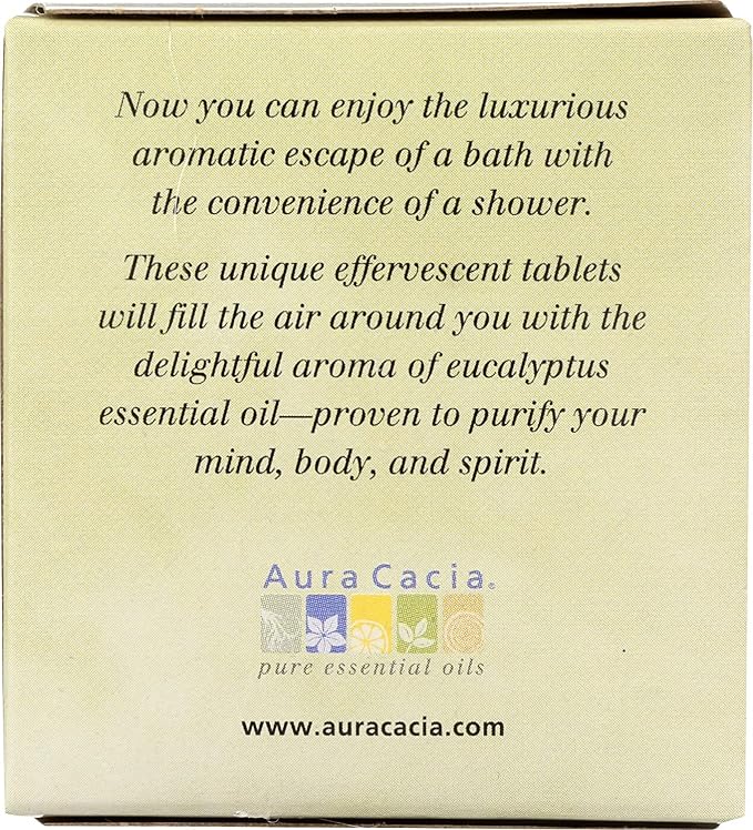 Aura Cacia Purifying Eucalyptus Aromatherapy Shower Tablets
