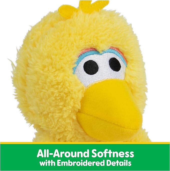 GUND Sesame Street Official Big Bird Take Along Buddy Plush, Premium Plush Toy for Ages 1 & Up, Yellow, 13”