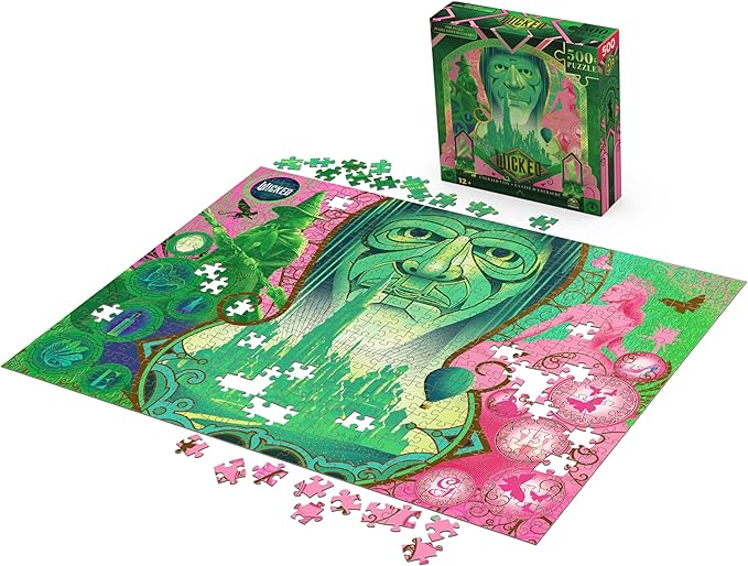 Spin Master Games, Wicked Puzzle, 500-Piece Lenticular Puzzle, Puzzles for Adults, 500-Pieces, for Adults & Kids, for Ages 12 & Up