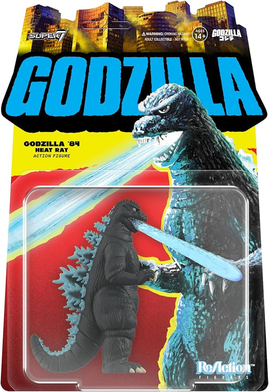 Super7 Toho Godzilla '84 (Heat Ray) Reaction Figure - 3.75" Toho Godzilla Action Figure Classic Monster Movie Collectibles and Retro Toys