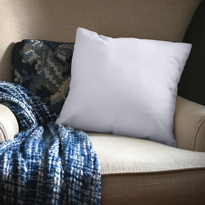 Utopia Bedding Throw Pillows, 24x24 Pillow Inserts, Pack of 1, White | Down Alternative Throw Pillow Inserts, Couch Pillows for Indoor Decor, Plush & Supportive, Decorative Cushion for Sofa, White