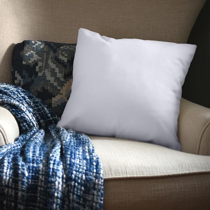 Utopia Bedding Throw Pillows, 28x28 Pillow Inserts, Pack of 1, White | Down Alternative Throw Pillow Inserts, Couch Pillows for Indoor Decor, Plush & Supportive, Decorative Cushion for Sofa, White