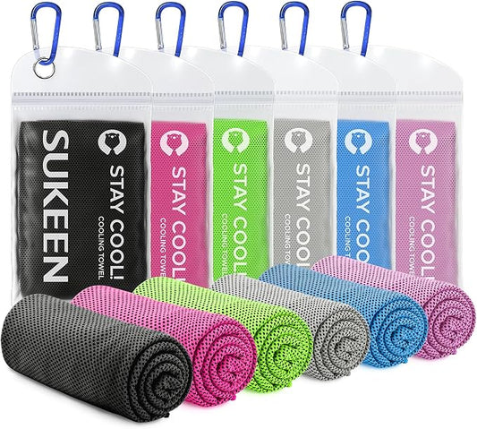 Sukeen Cooling Towel for Neck and Face (40"x12"), Microfiber Cooling Towels for Sports Athletes Cooling Neck Wraps Instant Cooling Towels for Yoga,Gym,Golf,Running,Fitness and Workout