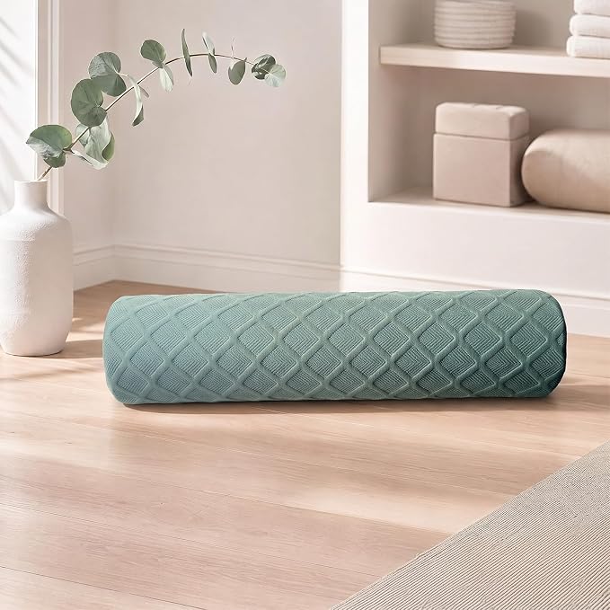 4.7" Neck roll Pillow,Small Round Circle Pillow Cylinder Pillows | Cervical Memory Foam Neck Support Pillows,for Sleeping,Head，Neck,Bed，Back,and Legs Round Neck Support and Yoga Pain Relief