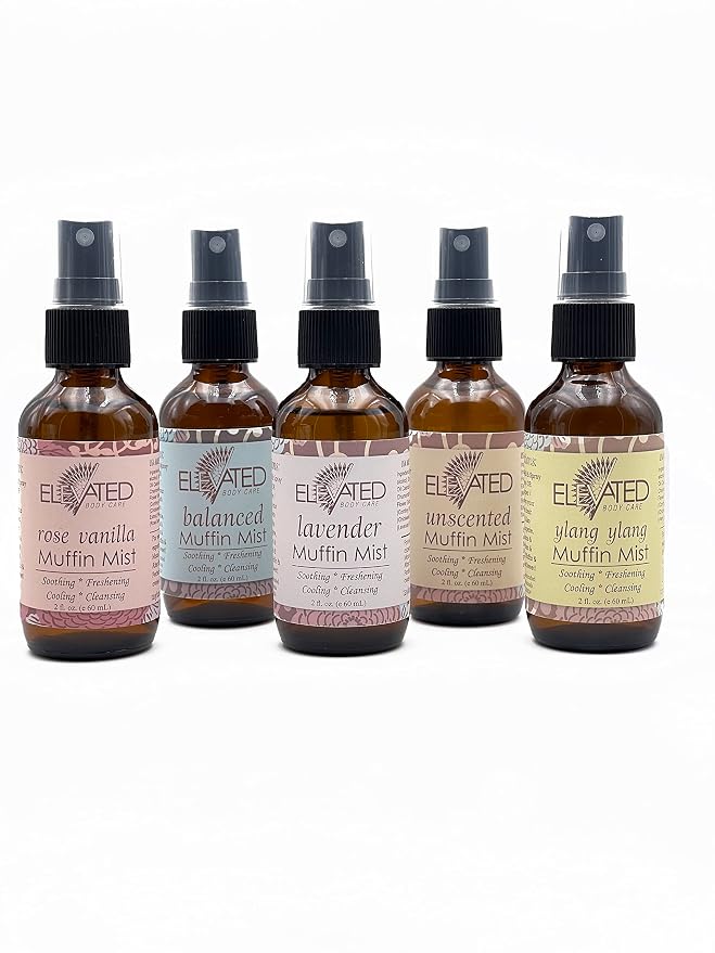Taylors ELEVATED Muffin Mist – Natural Feminine Spray| 5 Scents | Yoni Oil | Vegan | Herbal Infused Oil helps Soothe Vaginal Dryness, Itch, Soreness, Odor | Feminine Hygiene | Postpartum (Unscented)