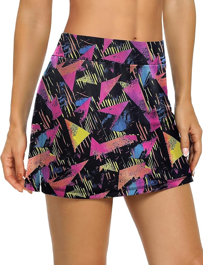 LouKeith Tennis Skirts for Women Golf Athletic Activewear Skorts Mini Summer Workout Running Shorts with Pockets