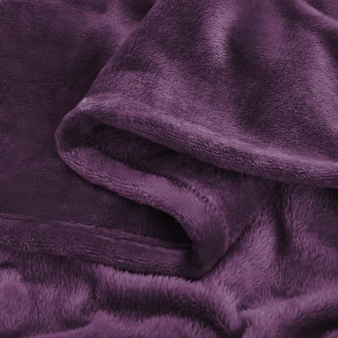 BEDELITE Fleece Blanket Soft Plush Full Bed Blanket Purple 84"x90" | Ultra Soft Fleece, Plush Microfiber, Lightweight Warmth, All Season Comfort, Fade Resistant, Machine Washable, Couch Sofa Bed