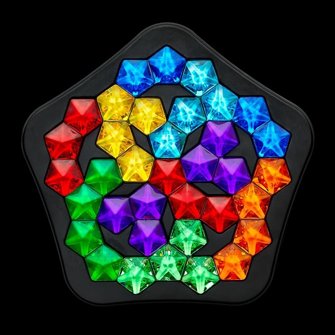 SmartGames IQ Deluxe: Pentagon - The New IQ Series from SmartGames Featuring 120 Challenges in a Deluxe Travel Case for Ages 14 - Adult