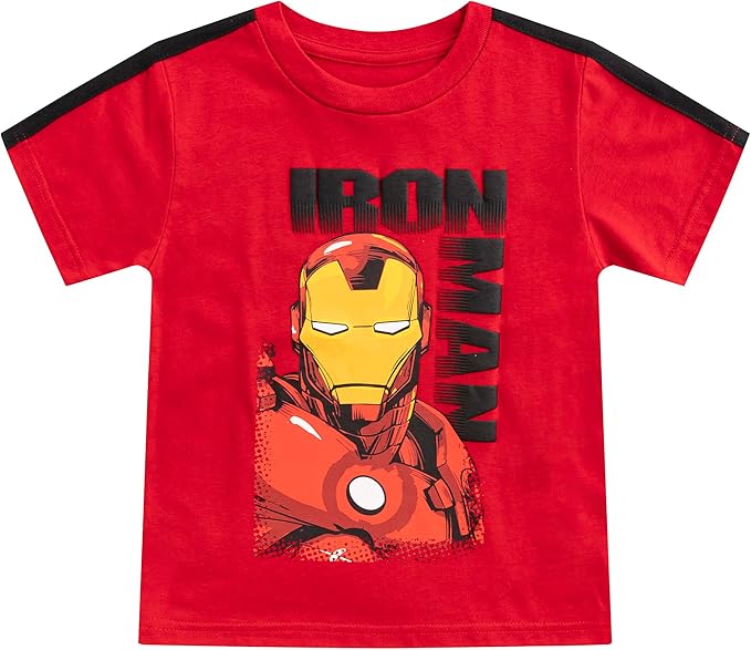 Marvel Boys' Marvel Avengers Boy's 4-Pack Superhero Short Sleeve Tee Shirt Set