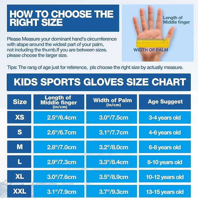 SIMARI Kids Winter Gloves Touchscreen Warm Thermal Water-Resistant for Boy Girl Running Cycling Snow Skiing in Cold Weather