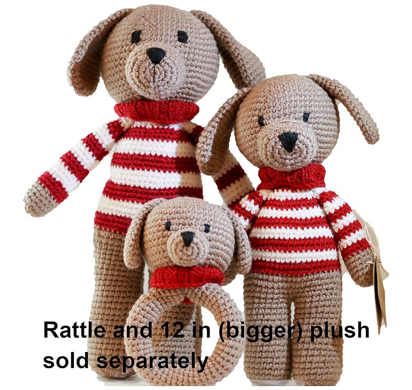 Chomar the Puppy, Crochet Stuffed Animal Plush
