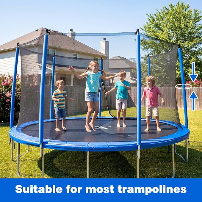 U0U 35.4 Inch Trampoline Pole Covers,Blue Trampoline Pole Foam Covers Replacement,1.26 Inch Diameter Foam Sleeves for Kids Trampoline Accessories Safety Protection