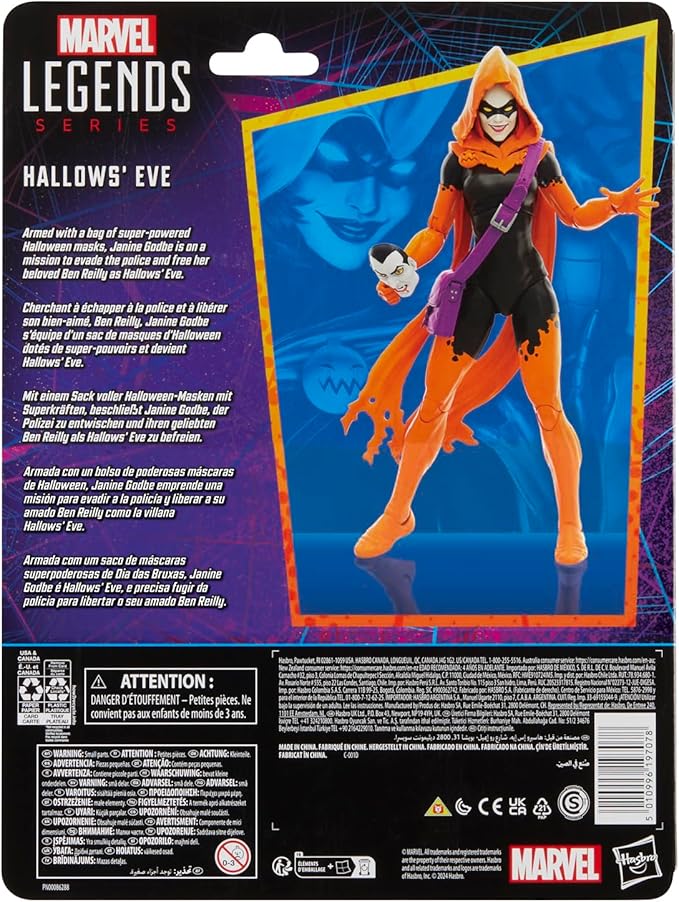 Marvel Legends Series Hallows' Eve, Spider-Man Comics Collectible 6-Inch Action Figure