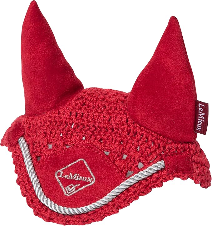 LeMieux Toy Pony Ear Bonnet for Toy Pony - Handmade Crochet - Super Soft - 3 Years + - Gift for Kids - Chilli