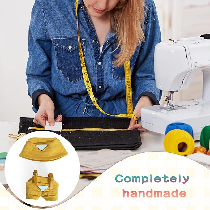 17cm Clothes Set (NO Doll): Hat & Overalls Set for 17cm Accessories Suit - Stylish Adorable Dolls Clothes Accessories - Cute Clothes for Dress up Unique Style (ZL-C003)