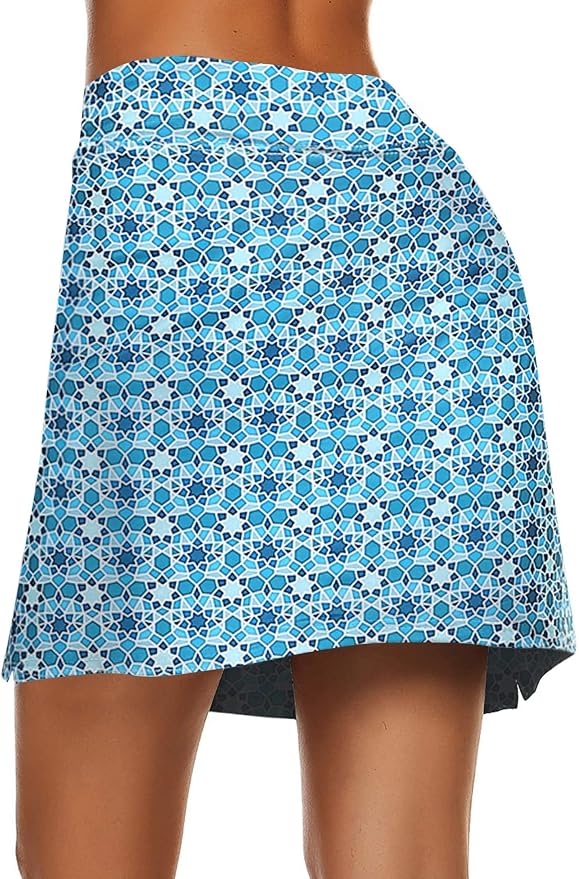 Ekouaer Women's Active Performance Skort Lightweight Skirt for Golf Tennis | Built-in Shorts, A Line, High Waisted, Tummy Control, Pickleball, Running, Workout, Sports, Skorts for Woman