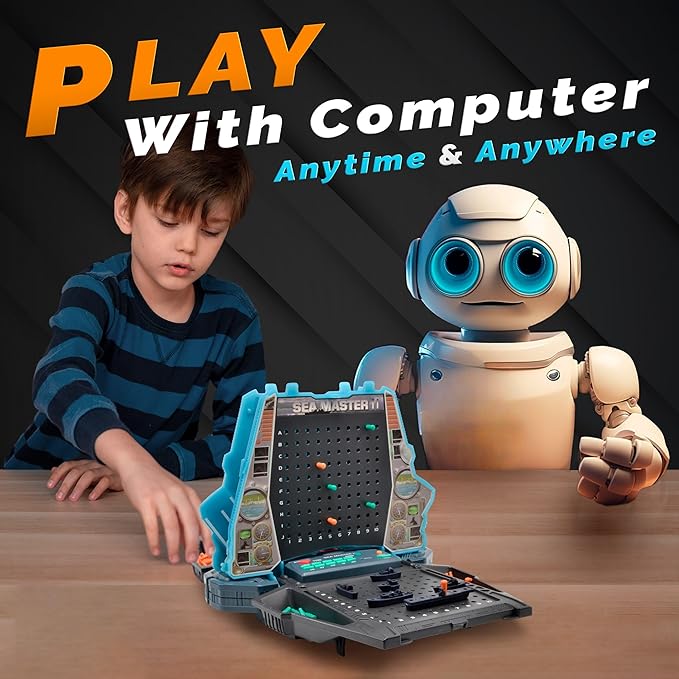 Electronic Sea Battle Game, Interactive Toy for Kids 6+