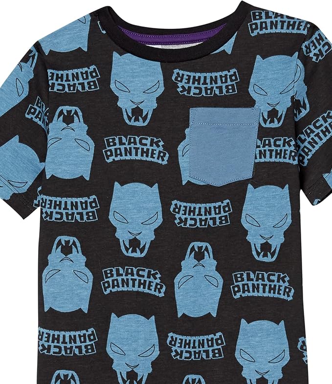 Amazon Essentials Disney | Marvel | Star Wars Boys and Toddlers' Short-Sleeve T-Shirts (Previously Spotted Zebra), Multipacks