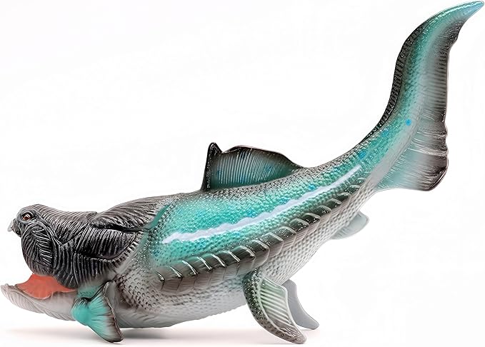 Gemini&Genius Dunkleosteus Animal Toy, Dinosaurs Realistic Dunkleosteus Figurine with Movable Jaw Action Figure Toys for Kids