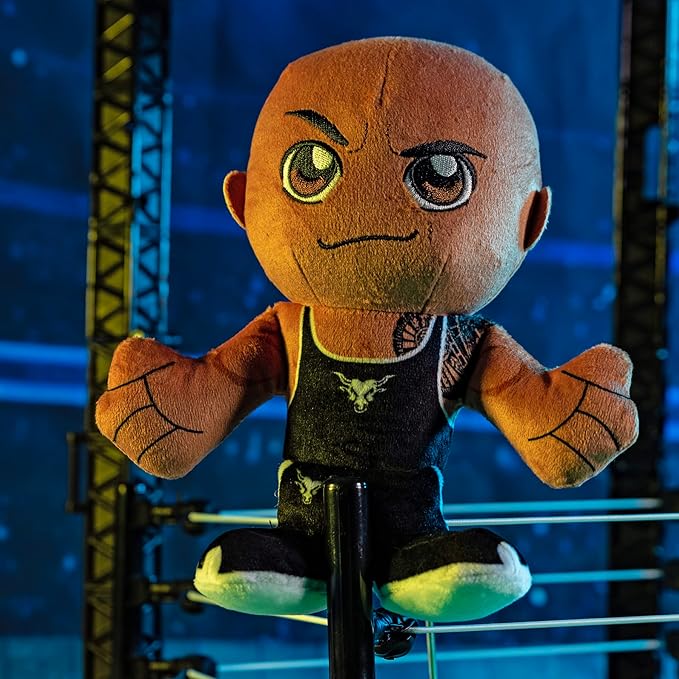 Bleacher Creatures WWE The Rock 8" Kuricha Plush - Soft Chibi Inspired Wrestling Legend