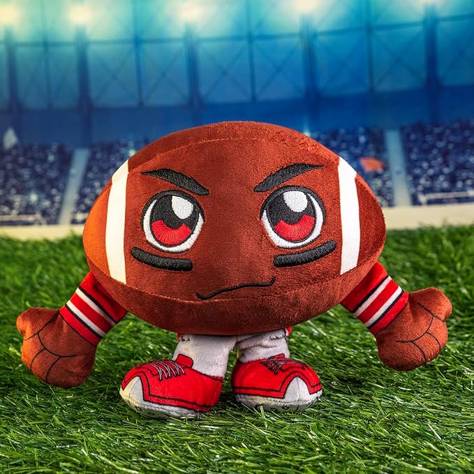 Bleacher Creatures Ohio State Buckeyes 8" Kuricha Football Sitting Plush- Soft Chibi Inspired Plush