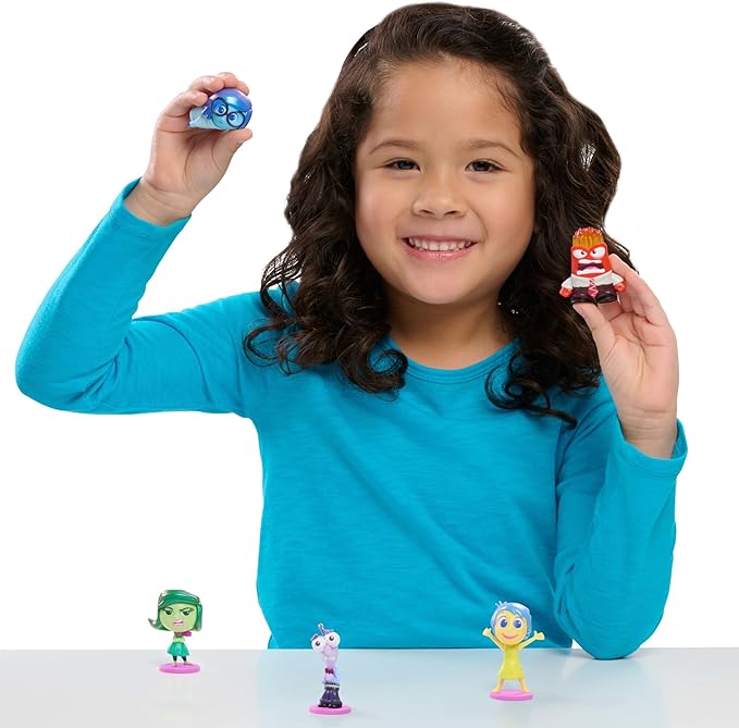 Disney and Pixar Inside Out 2 All the Feels Figure Set, Easter Basket Fillers, Gifts, Presents, Kids Toys for Ages 3 Up by Just Play