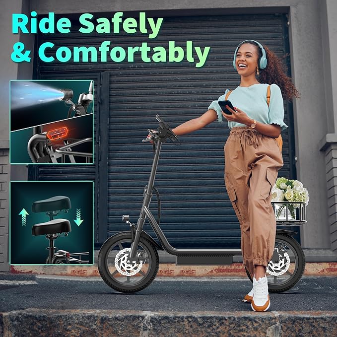 MAXSHOT Electric Scooter for Adults, 8.5/10/14" Tires, 19/22Mph, 350W/500W Motor, 21-28 Miles Range, Folding E-Scooter with Dual Suspension,APP(V1/SPRO/MAX/PRO/X1/X1PRO/PR)
