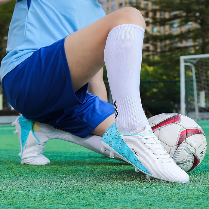 Mens Soccer Cleats Womens Indoor Soccer Shoes Wide Baseball Turf Shoes Adult Youth Rugby Shoes Big Boys Small Spikes AG TF Football Boots