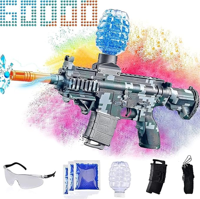 Electric Gel Ball Blaster Toys-Eco-Friendly Splatter Ball Blaster,Automatic Outdoor Games Toys for Activities Team Game(Green)