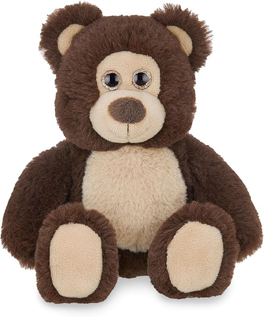 Bearington Collection Lil' Beau Small Brown Plush Stuffed Animal Teddy Bear - Stuffed Animals - 7 Inches