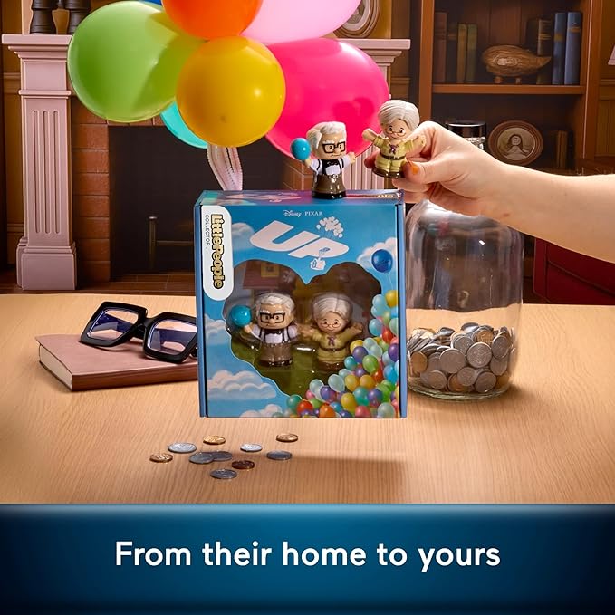 Little People Collector Disney Pixar UP Special Edition Set for Movie Fans, 2 Character Figures in a Display Package (Amazon Exclusive)