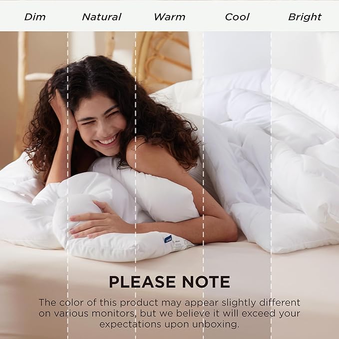Bedsure Comforter Duvet Insert - Quilted Comforters King Size, All Season Duvet, GentleSoft Down Alternative Bedding Blanket, with 8 Tabs, Gifts for Women/Men, White, King 90 x 102 Inches