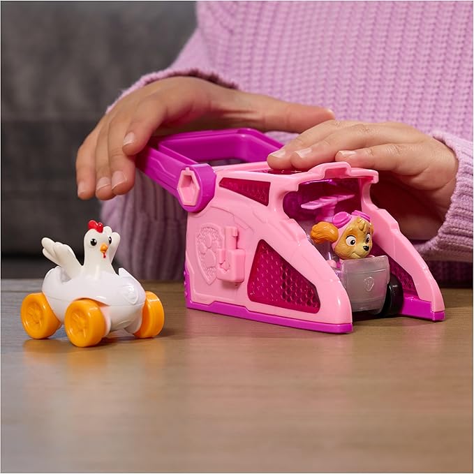 PAW Patrol Skye Pup Squad Launchers with Chickaletta Vehicle 2-Pack, Kids Toys for Boys and Girls Ages 3 and Up