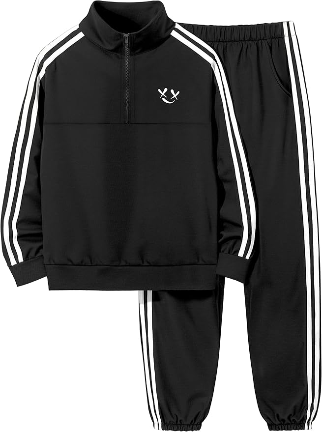 MIGU Boys Clothes for Boys Outfits Set Half-Zip Pullover Sweatshirt and Sweatpant 2pcs Boys Tracksuit